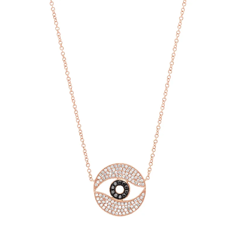 Ladies flower pendant necklaces-Eye Necklace