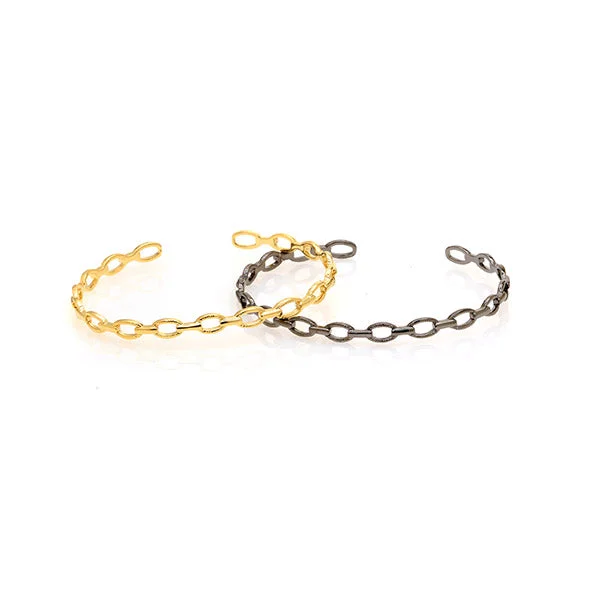 Ladies toggle bracelets-Stack Link Bangle