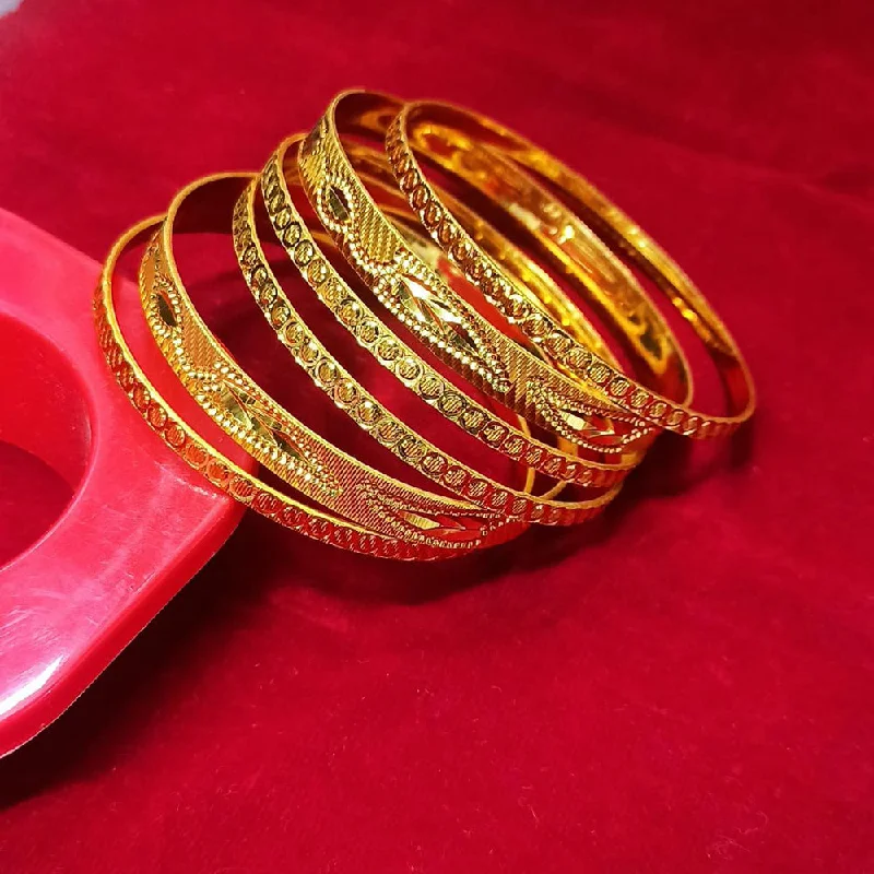 Ladies crystal bracelets-Manisha Jewellery Gold Plated Bangle Set