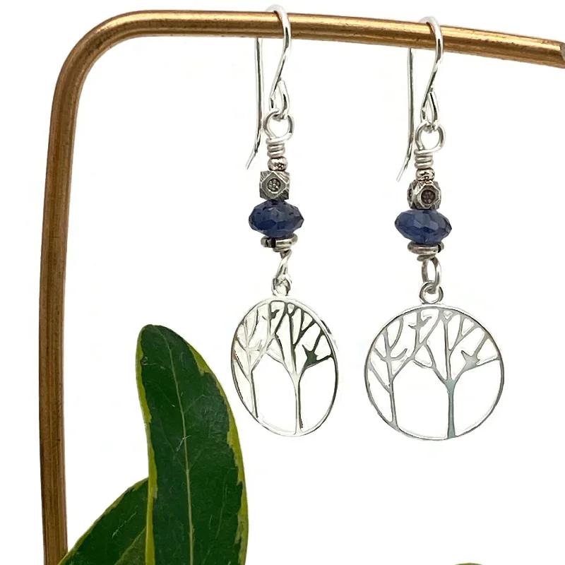 Ladies statement earrings-Iolite Aspen Earrings