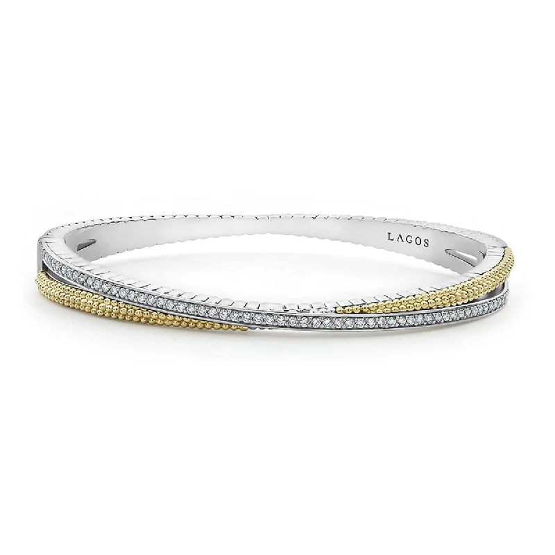 Ladies birthstone bracelets-Diamond Bangle