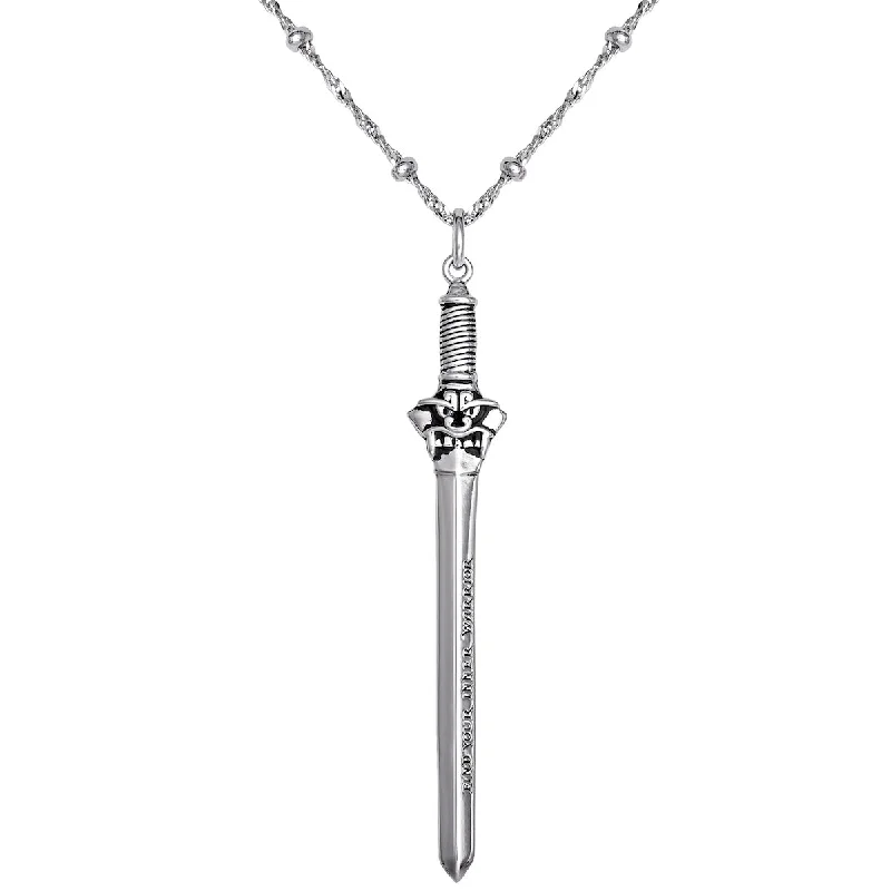 Ladies fine jewelry necklaces-Disney X RockLove MULAN Sword Necklace