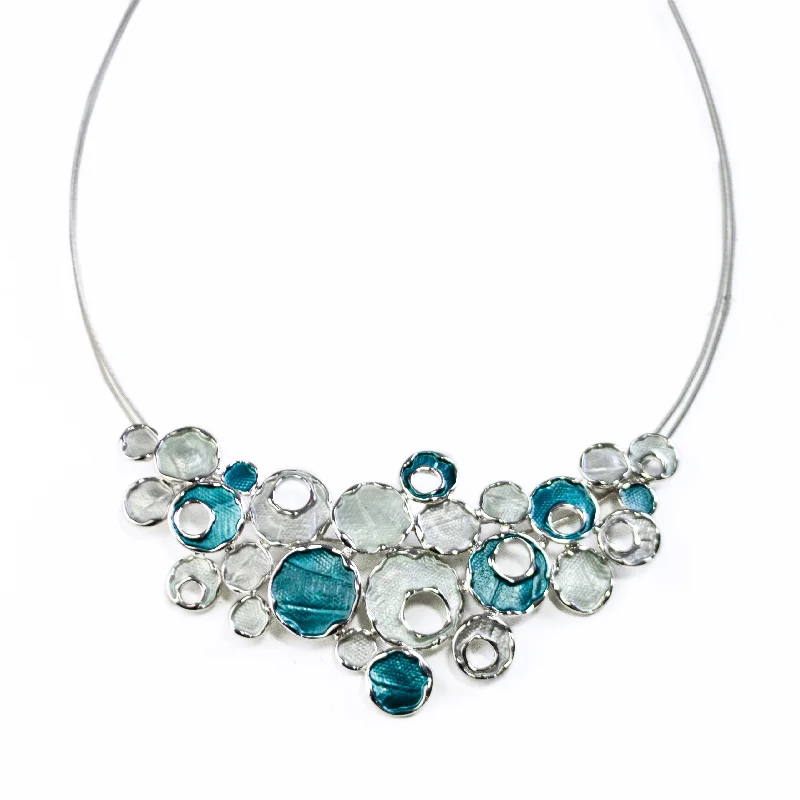 Ladies statement necklaces-Boho Style Bubble Necklace