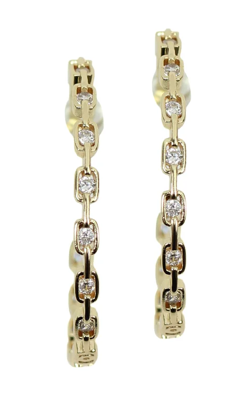 Ladies gold hoop earrings-The Jayla Earring