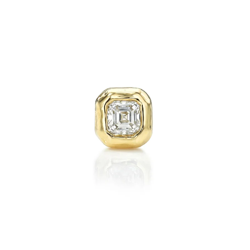 Ladies gold teardrop earrings-Baby River Asscher Diamond Studs | Ready to Ship