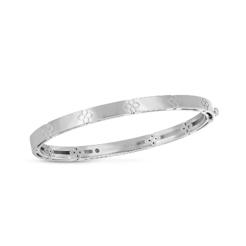 Ladies fashionable bracelets-Love in Verona Narrow Width Bangle