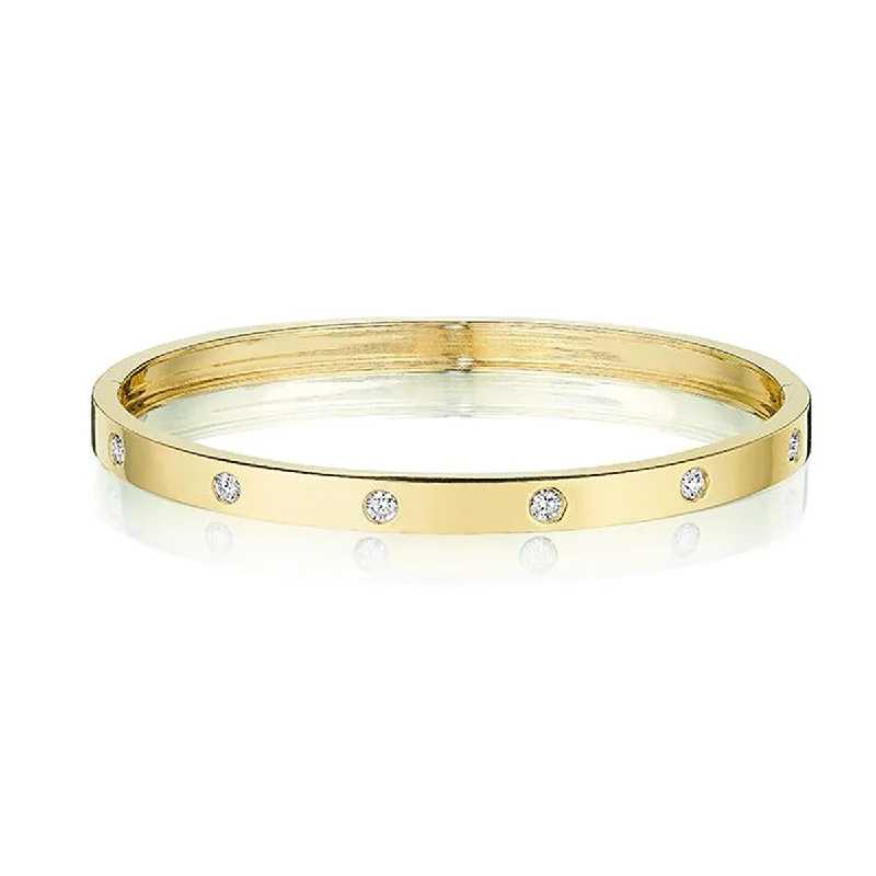 Ladies elastic bracelets-Round Station Moderne Bangle