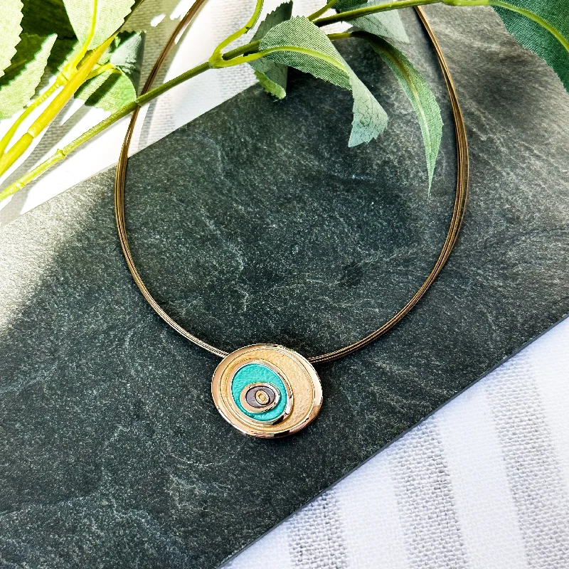 Ladies bohemian necklaces-Boho Style Abstract Evil Eye Necklace