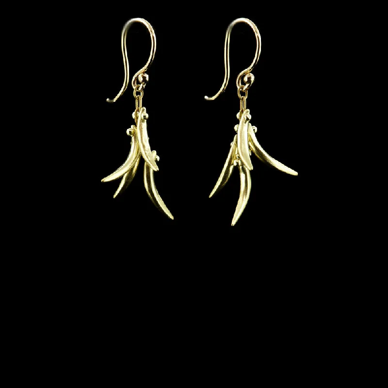 Ladies hoop earrings-Backwards Tusks Earring