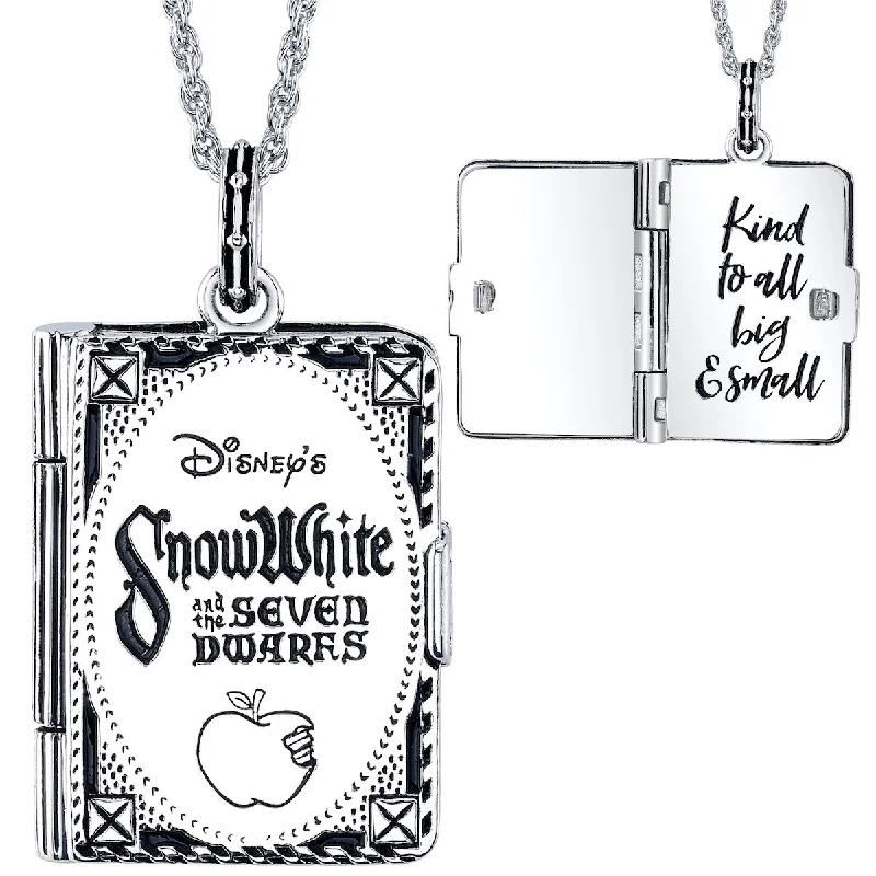 Ladies luxury necklaces-Disney X RockLove SNOW WHITE Storybook Pendant