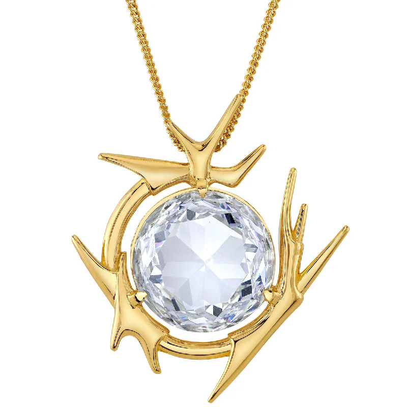 Ladies minimalist necklaces-Magic: The Gathering X RockLove Mox Diamond Necklace