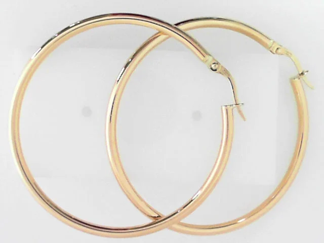 Ladies drop earrings-18K DESIGNER GOLD THE PERFECT HOOP® LARGE EARRINGS