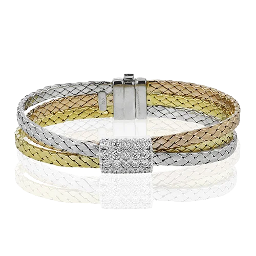 Ladies elegant bangles-Bangle in 18k Gold with Diamonds LB2437