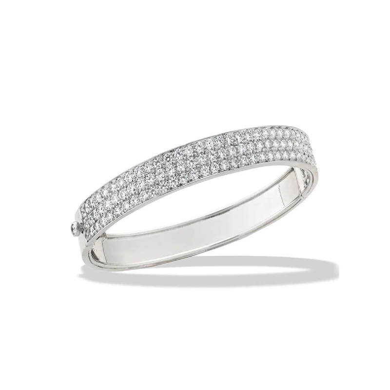 Ladies stretch bracelets-Pav√© Bangle