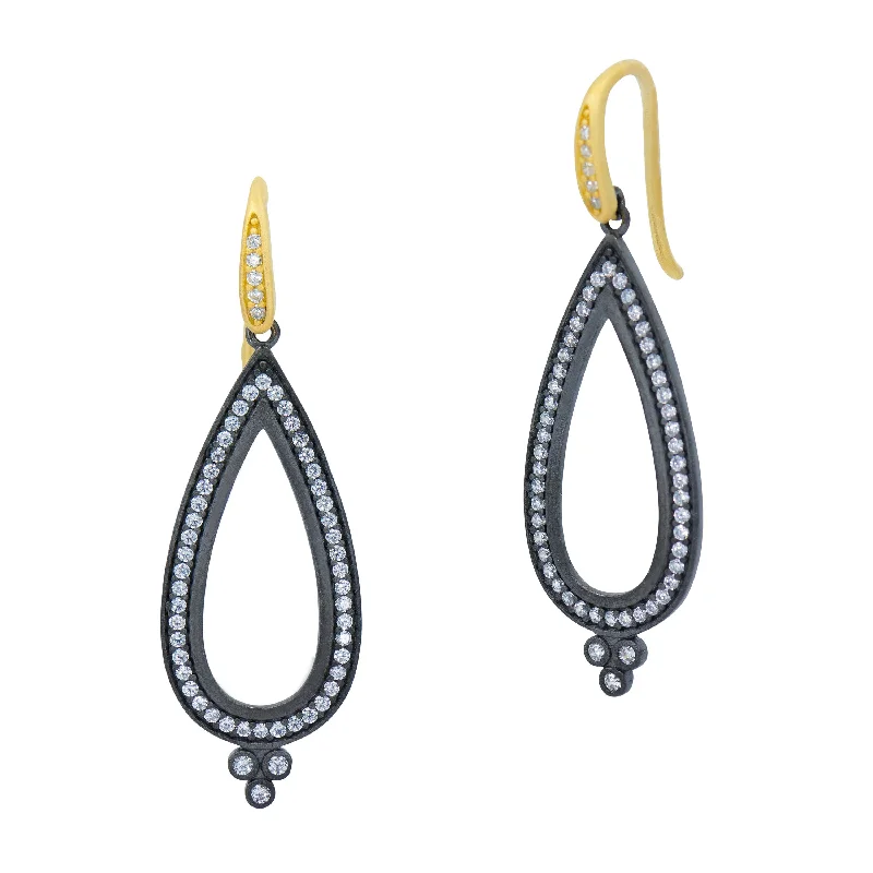 Ladies long earrings-Signature Brooklyn in Bloom Teardrop Earrings