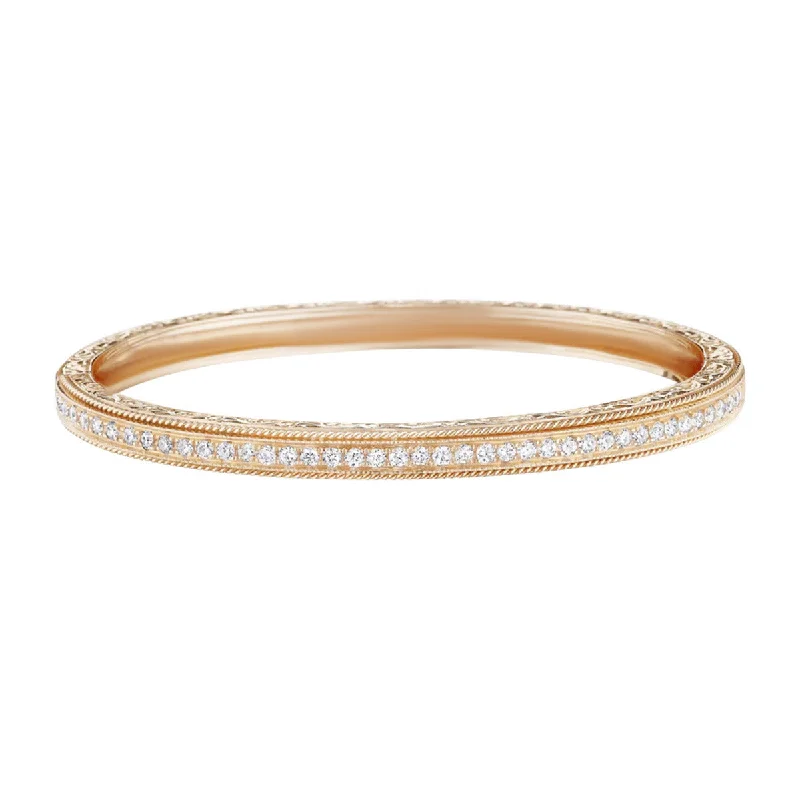 Ladies open bangles-Engraved Bangle