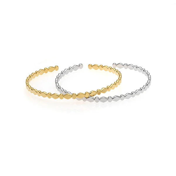 Ladies casual bracelets-Spade Bangle