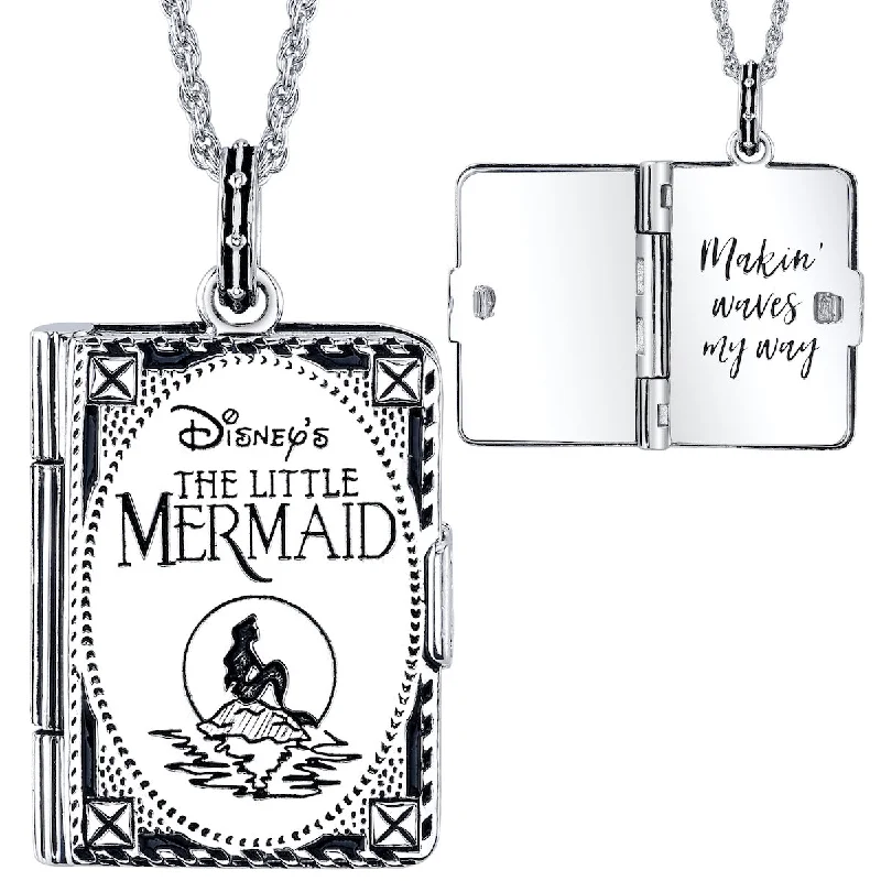 Ladies vintage necklaces-Disney X RockLove THE LITTLE MERMAID Storybook Pendant