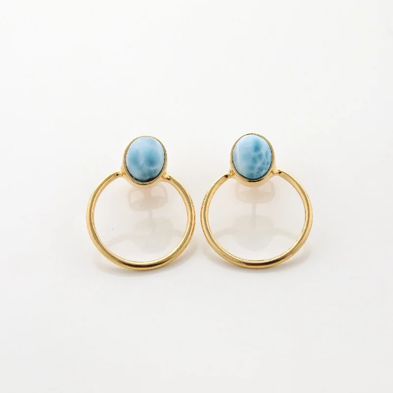 Ladies precious stone earrings-Gold Vermeil Earrings Vienna