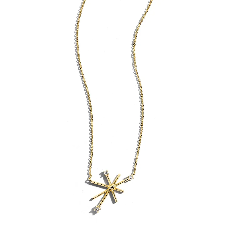 Ladies vintage necklaces-Piece Star Necklace - Small