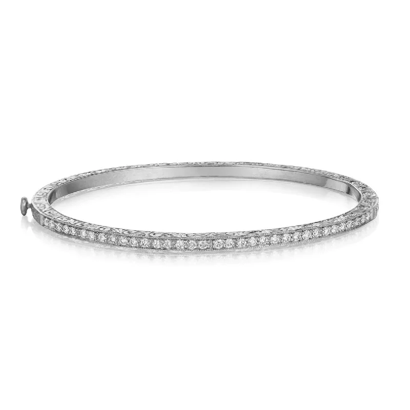 Ladies bangle bracelets-Thin Bangle