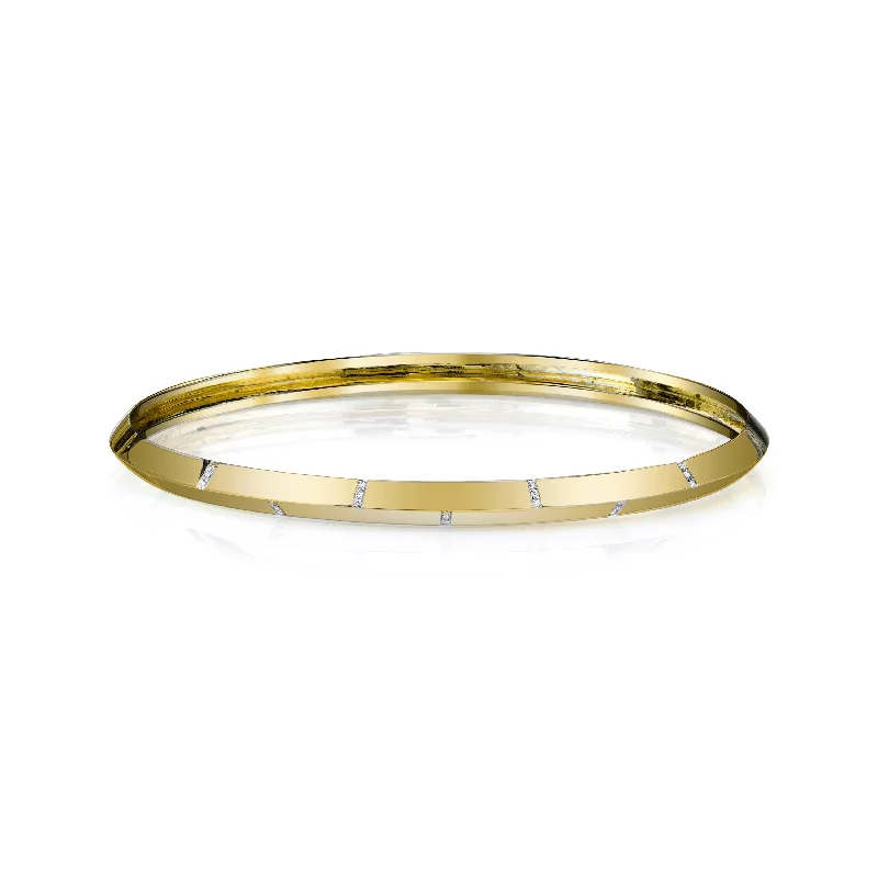 Ladies stretch bracelets-Diamond Confetti Bangle