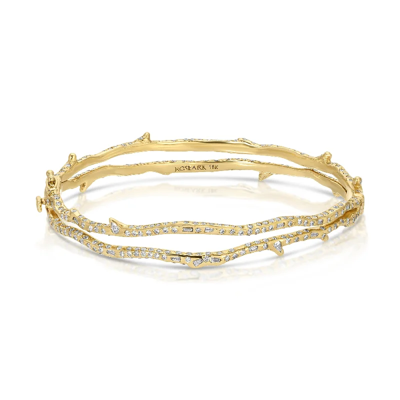 Ladies trendy bangles-Stem & Thorne Bangle