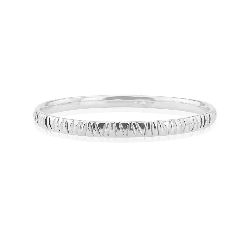 Ladies charm bangles with gemstones-John Garland-Taylor Elena Bangle in Sterling Silver