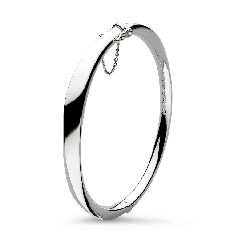 Ladies elegant bangles-Kit Heath Bevel Cirque Hinged Bangle