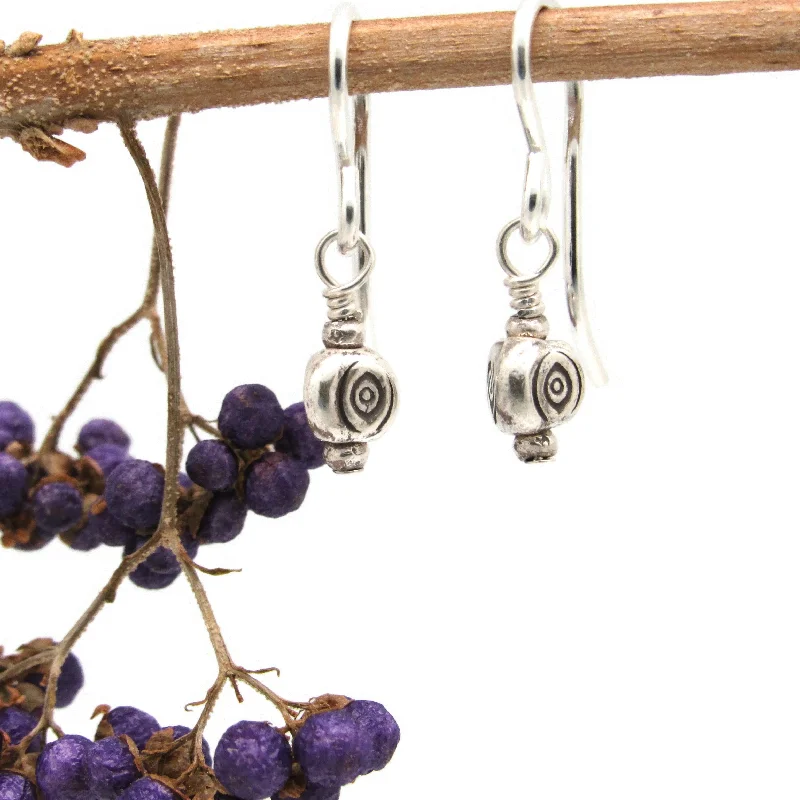 Ladies crystal earrings-Evil Eye Earrings