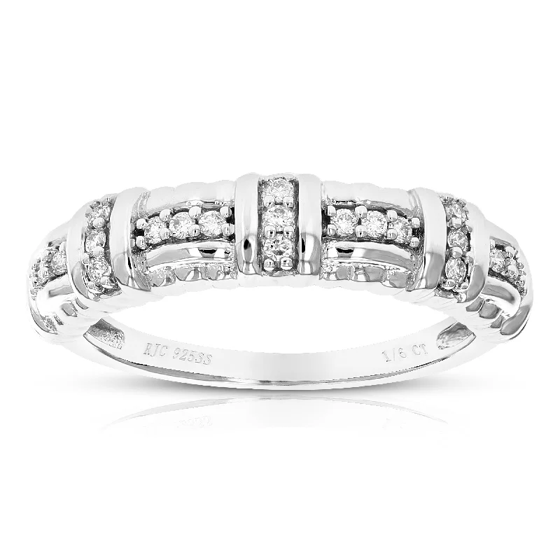 Top-quality diamond ladies engagement rings-1/6 cttw Round Cut Lab Grown Diamond Engagement Ring For Women .925 Sterling Silver