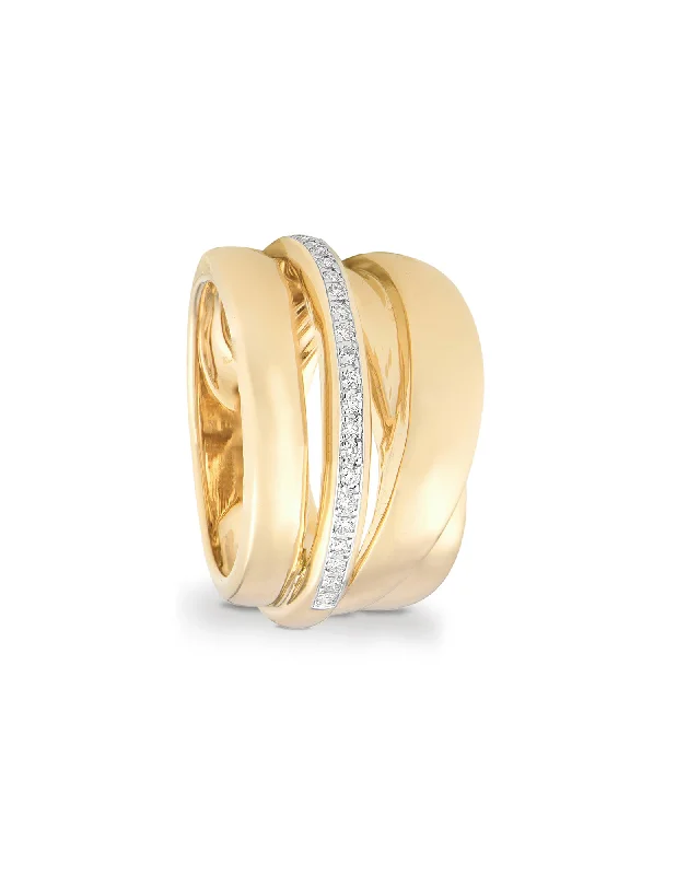 Ladies diamond rings-Multi strand Ring