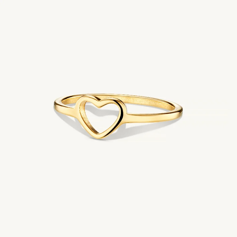 Ladies nature-inspired rings-Adore Ring Gold