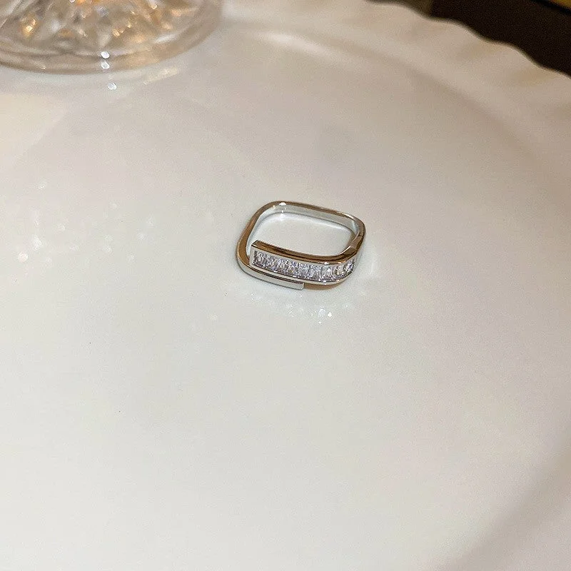 63# Open Ring-Silver (Real Gold Plating)