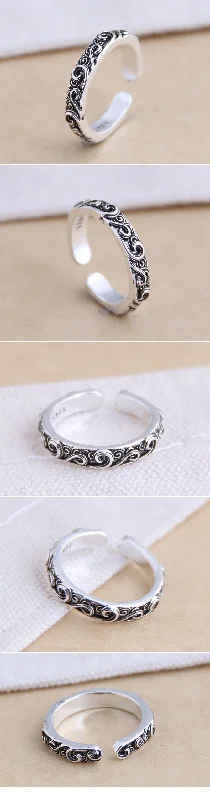 Ladies square rings-Fashion Vintage Open Ring Yiwu Gooddiy Wholesale