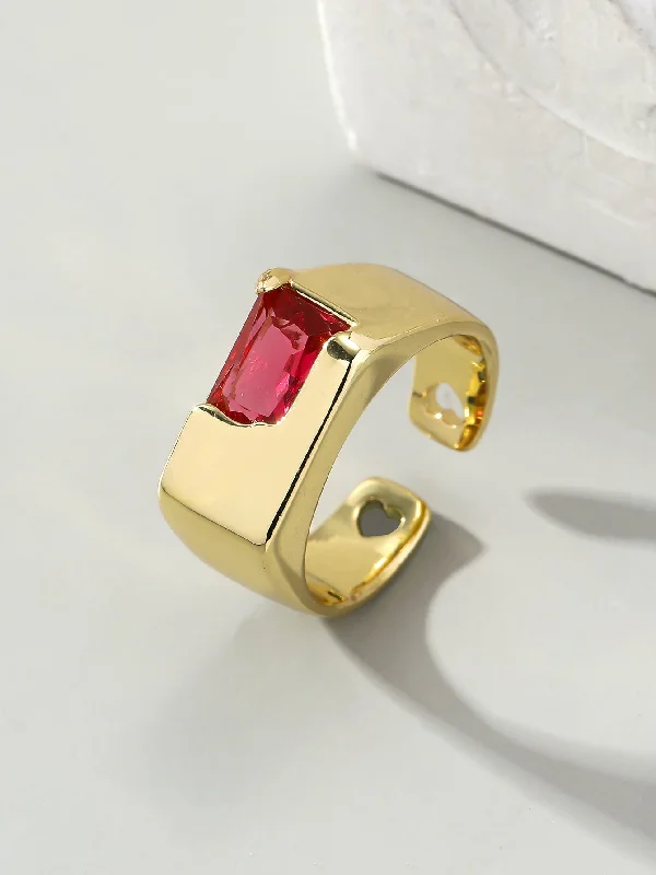 Gold Red Zircon