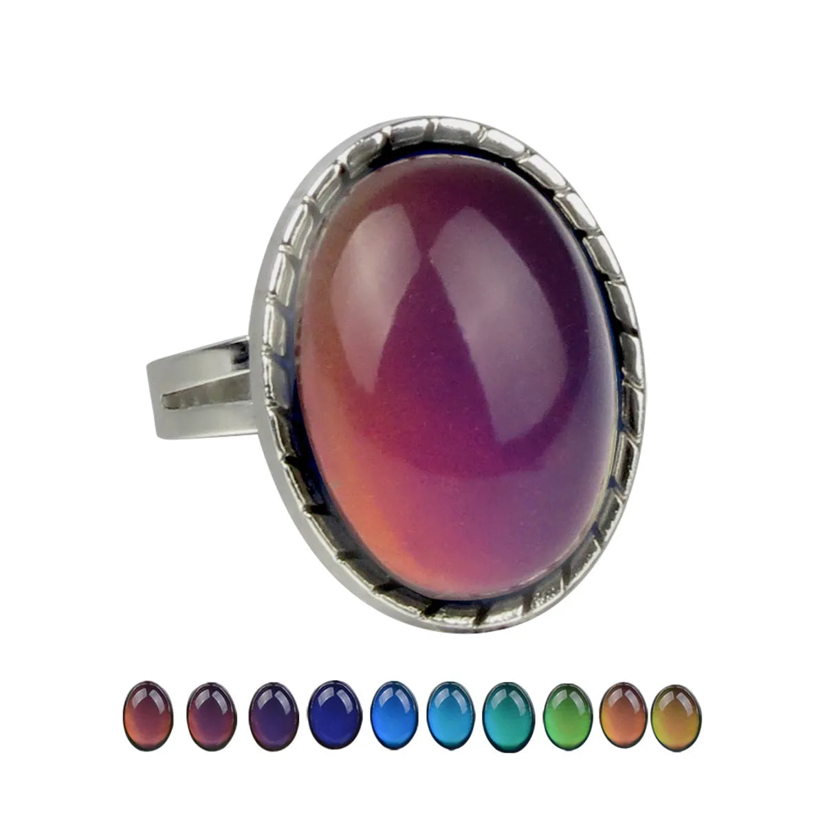 058 Vintage Gemstone Color Changing Ring