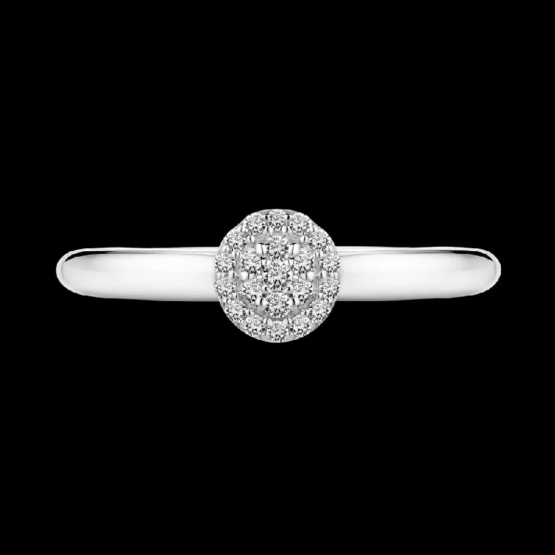 Ladies vintage wedding rings-A simple yet sophisticated ring that artfully simulates the presence of round stones, achieving an elegant and sleek appearance Fine jewelry / IEK249RC