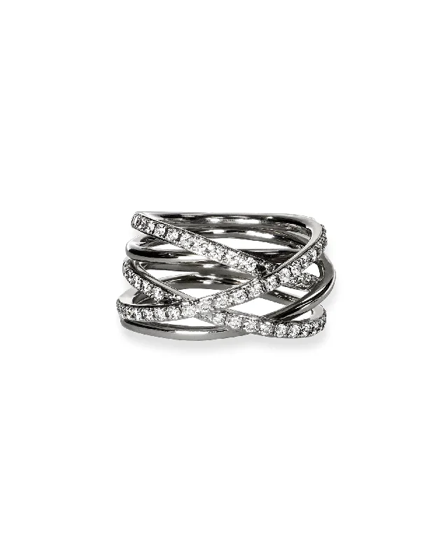 Ladies emerald cut rings-Multi-Strand Ring