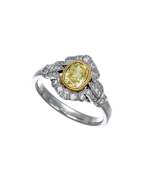 Ladies cocktail gemstone rings-Antique Inspired Ring